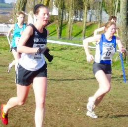 Jenny at the National Cross Country Championships - Birmingham 2005