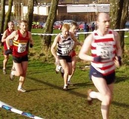 Joseph & Steve at the National Cross Country Championships - Birmingham 2005