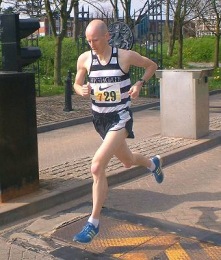 Henry at the SEAA 12 stage relay - Milton Keynes - April 2005