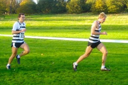 Joseph and Greg at the London Champs - Parliament Hill - 19th November 2005