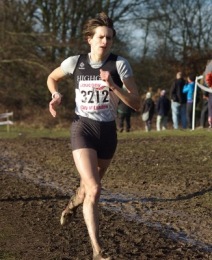 Esther at the SEAA Championships - Parliament Hill Fields - 30th January 2010