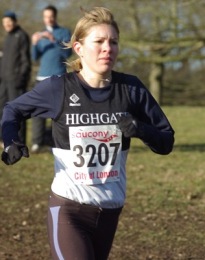 Svenja at the SEAA Championships - Parliament Hill Fields - 30th January 2010