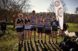 U17Men and Women, L to R: Eloise Lindley, Josie Luis, Wenbo Du, Denis O’Shea, Joseph Drinkell and Leoni Delvendahl